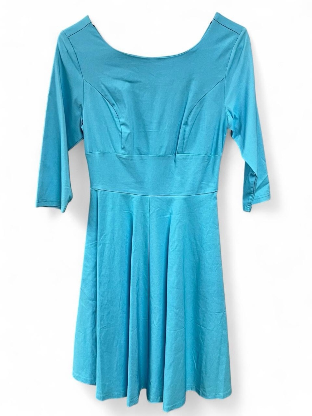 NWT Gown Town Retro Dress Blue Size Small